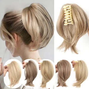 Messy Claw Clip Ponytail