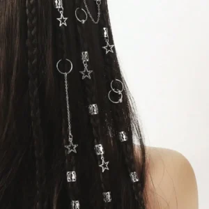 Star Ring Hair Beads Set